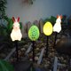 thumbnail image 2 of Huevos de Pascua solares para exteriores, farolillos decorativos impermeables para paisaje y jardín, arreglo de jardín, iluminación nocturna con enchufe de tierra, 2 of 5