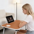 thumbnail image 4 of Foldable Laptop Bed Desk | Portable Lap Table with Handle, Cup Holder & Tablet Slot | Multi-Use Desk for Working, Eating & Drawing, 4 of 7