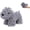 Gray, variant on Shaggy Dog Hand Towel, Cute Chenille Dog Hand Towel, 3D Fuzzy Puppy Hand Drying Towel, Soft Absorbent Microfiber Towel for Bathroom Kitchen Sink Countertop Decor (Gray)