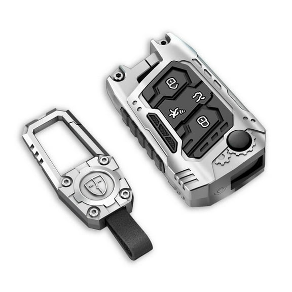 Zinc Alloy Key Fob Cover,Keychain,Full Protection Car Key Case for Volkswagen Passat Jetta Atlas Golf GTI VII Alltrack Tiguan Polo MK6 Skoda Kodiaq VW Keyshell Accessories