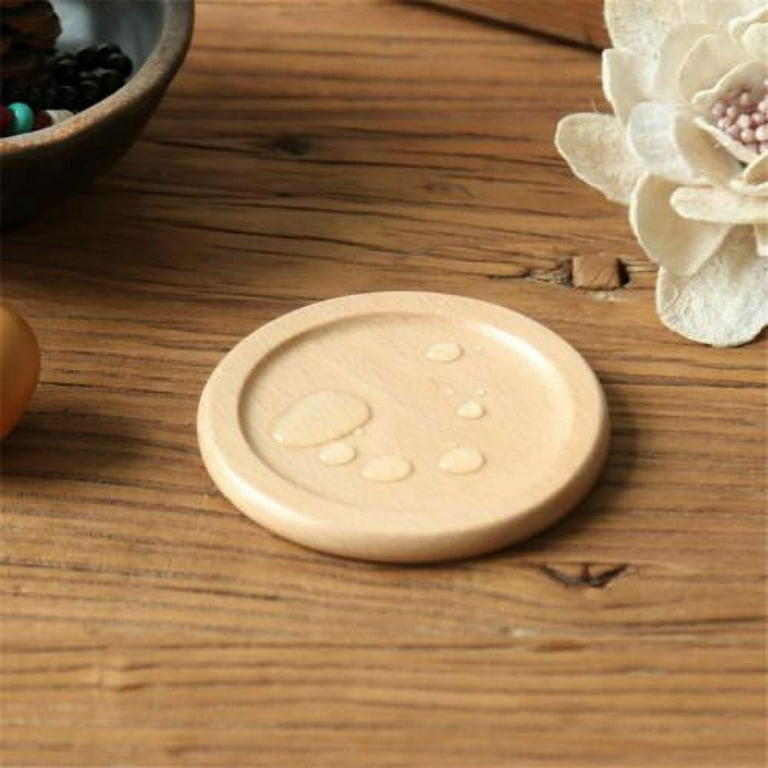Wooden Coasters for Drinks Natural Acacia Wood Drink Coaster Set for  Glasses