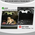 thumbnail image 4 of Uourmeti Trunk Cover for Pet Floral Dragonfly Print, Easy to Clean Cargo Mat, Durable Washable 29" x 39", 4 of 7