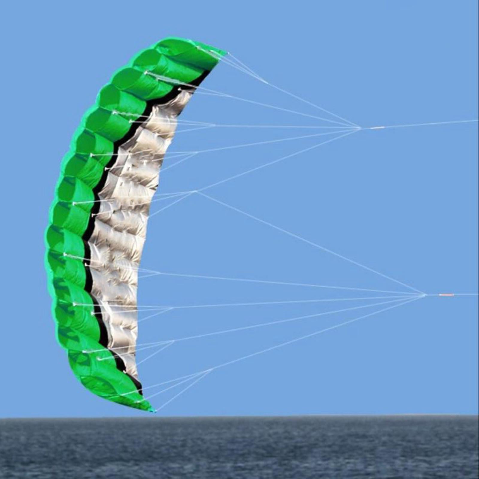 2.5m Outdoor Dual 2 Line Parafoil Parachute Stunt Sport Beach trainer Kite Gifts 