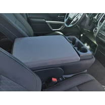 Auto Console Covers- Fits the Nissan Titan 2010-2024 ( with 40/20/40 6 passenger seating) Center Console Armrest Cover Waterproof Neoprene Fabric (Gray)