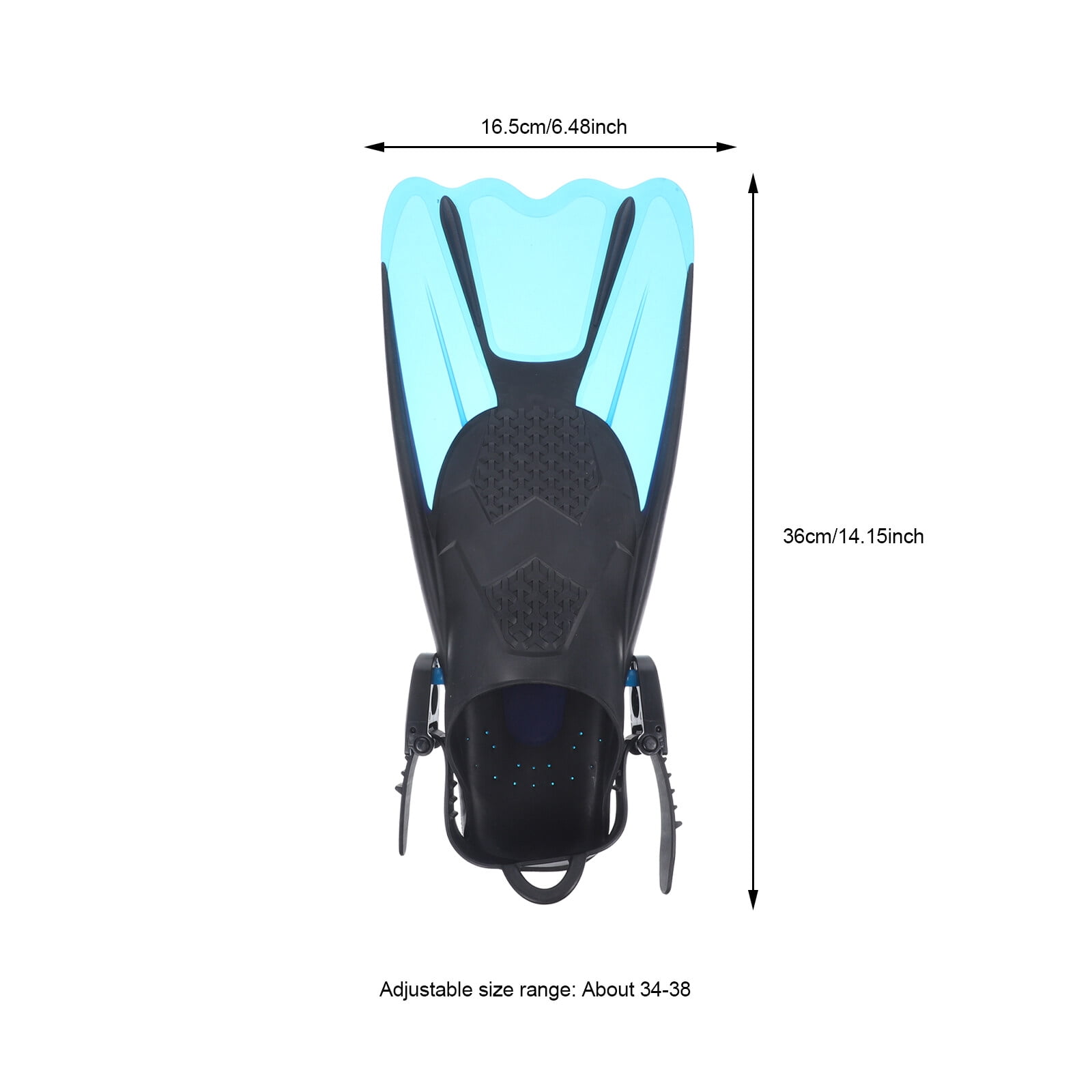 ETEREAUTY 2Pcs Diving Fins Snorkeling Flexible Design with Portable Compact Size