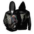 thumbnail image 4 of Sudadera con capucha para hombre con estampado floral sencillo y elegante Sudadera con capucha para hombre con estampado personalizado Ropa para hombre moderna y cómoda Sudadera con capucha con cremal, 4 of 5