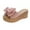 Pink, variant on VerPetridure Wedge Sandals for Women Women Bowknot Beach Summer Slippers Platform Slope Heels Plus Size Shose
