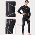 thumbnail image 4 of Traje de trabajo con traje de húmedo de manga larga y pantalones traje de buceo 1.5 mm Ergonómico Ultra Stretch Professional para snorkeling Surfing Nating Man, Negro 3XL Advancent OD019359-12, 4 of 7