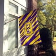 thumbnail image 2 of Carolines Treasures CJ1022-Q-CHF 28 x 40 in. Tiger Stripe Purple Gold Letter Q Monogram Initial Flag House Size, 2 of 2