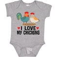 thumbnail image 3 of Inktastic Chicken Farmer I Love My Chickens Boys or Girls Baby Bodysuit, 3 of 5