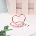thumbnail image 3 of Metal Place Card Holder Heart Home Household Office Shape Reusable Adorable Replacement Decorative Home Wedding Photo Memo Menu Note Clip Stand Gold, 3 of 8