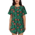 thumbnail image 1 of Balery Good Luck Ladybug Conjunto de Pijama para Mujer con Estampado, Dos Piezas de Manga Corta y Shorts, Ropa de Dormir Suave con Cuello Redondo y Bolsillos-Small, 1 of 1