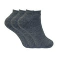 thumbnail image 1 of Sock Snob - 3 Pairs Ladies Cushioned Coloured Low Cut Ankle Thermal Trainer Socks, 1 of 2