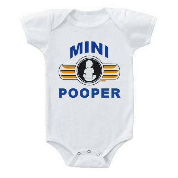 Mini Pooper Funny Baby Bodysuit