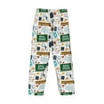 thumbnail image 6 of Balery Back To School A print Men's Pajama Pants,Ultra Lightweight Pjs,Lounge Pant-Small, 6 of 9