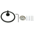 thumbnail image 7 of Stainless Steel Towel Ring Hanger Rack Bathroom Holder Black Painting 6.3", 7 of 7
