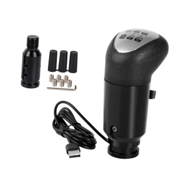 Simulador de juego de camión USB con palanca de cambios, cable de 140 cm de longitud y accesorio adaptador de 6,3 x 13,8 cm, plug and play para ,