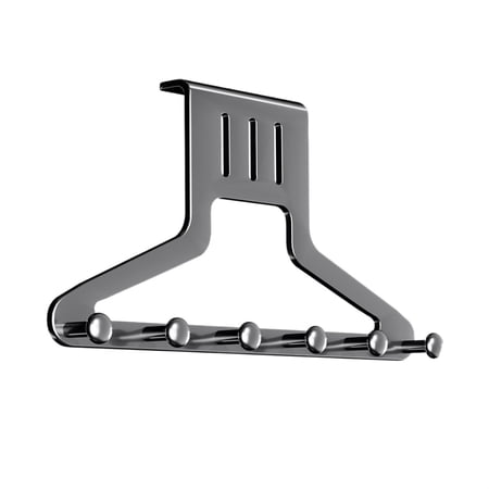 Heavy Duty Over-the-Door Hanger with Triangular Design Tool-Free Installation Hook Rack for Entryway and Bedroom Storage Space Saving Door Organizer for Coats and Accessories