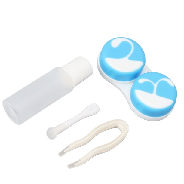 Soporte para lentes de contacto, Estuche para lentes de contacto portátil Caja para lentes de contacto Kit de almacenamiento en remojo para lentes de contacto Artesanía superior