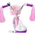 thumbnail image 3 of Hykolity 14" Girls Bikes with Basket, Doll Seat, Removable Training Wheel, Adjustable Sanddle, 3 of 8