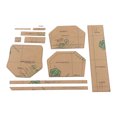 thumbnail image 4 of Leather Bag Templates, Shoulder Bag Acrylic Template Pattern Durable Clear  For DIY Handicraft, 4 of 8
