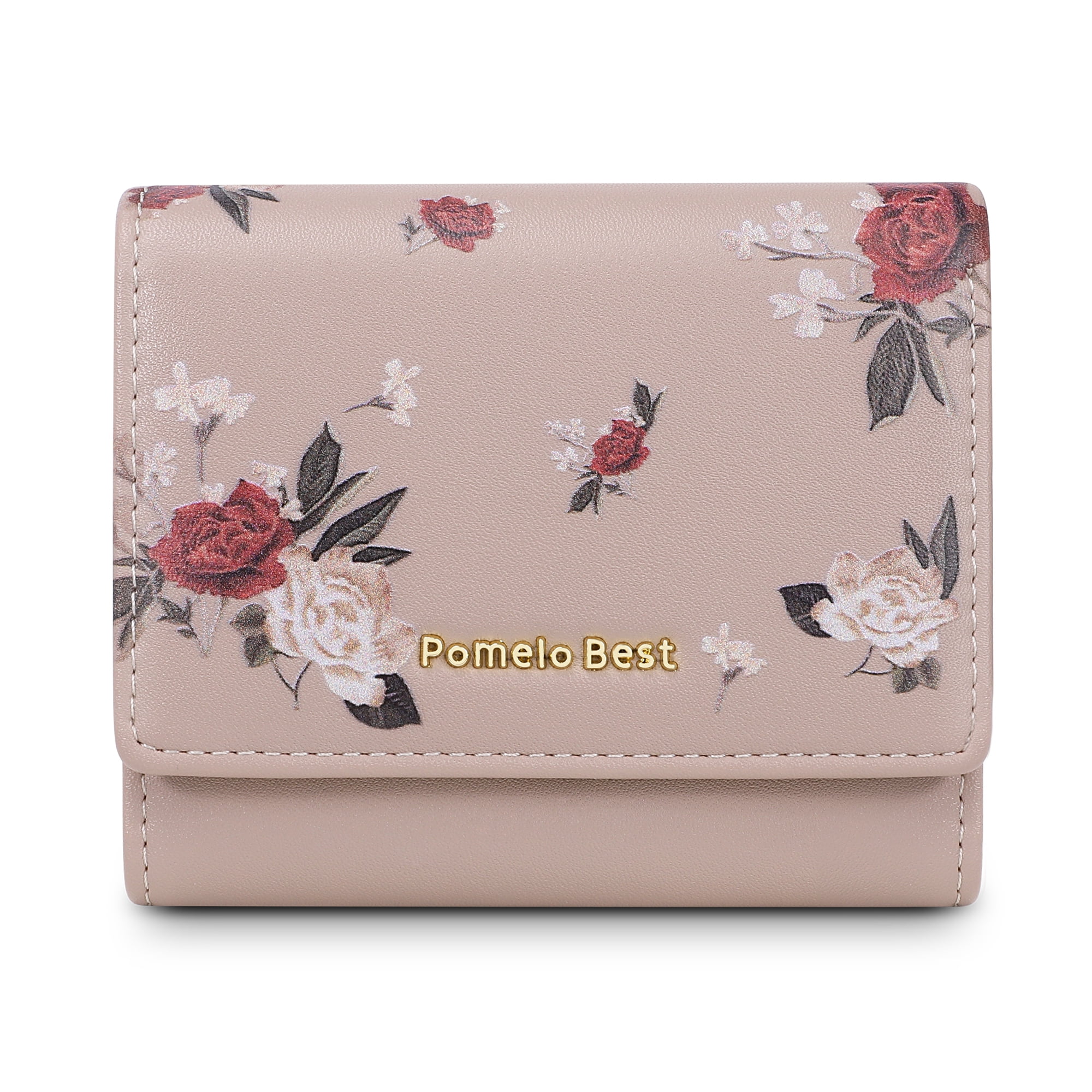 Floral Women’s Small Wallet with Coin Pouch and Multiple Card Slots