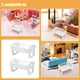 thumbnail image 2 of 2 uds casa de muñecas cuna de plástico miniatura cuna de bebé juguete muñeca cuna cama muñeca cuna modelo para casa de muñecas muebles de dormitorio Accesorios, 2 of 6