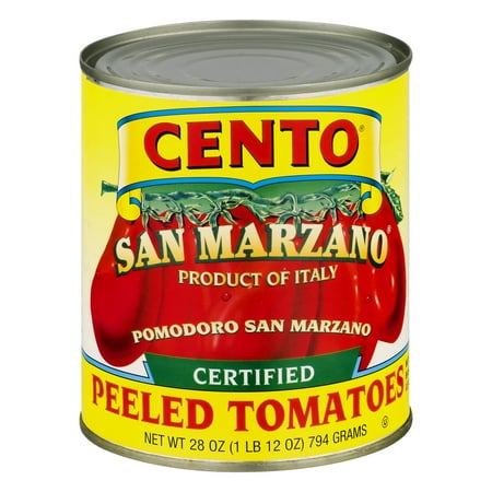 (3 Pack) Cento San Marzano Peeled Tomatoes, 28 Oz (Best Tasting Home Grown Tomatoes)