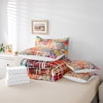 thumbnail image 5 of Homewish Fashion Graffiti Adult Twin Bedding Sets 7-Piece, Stripes Abstract Ombre Bedding Comforter Set, Watercolor Splatter Reversible Sheet Sets, Microfiber Bedroom Decor, 5 of 7