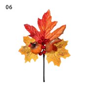 Romantic Home Decor DIY Craft Thanksgiving Day Artificial Garland Hanging Plant Wedding Decor Silk Maple Leaves 06