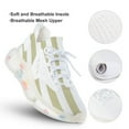 thumbnail image 3 of Aesthetic Green Beige And White Vertical Walking Shoes for Men Woman Lightweight Tennis Fashion Elastic Sports Shoes Cushion Basketball Shoes, 3 of 7