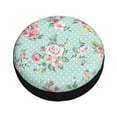 thumbnail image 3 of Easygdp Vintage Floral Wheel Sun Guard, Spare Tire Cover,Universal Trailer Suv Truck Camper Travel,Easy To Install And Remove -17 Inch, 3 of 9
