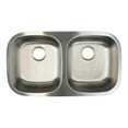 thumbnail image 5 of Transolid K-Cude32188 Classic 32-3/8" Undermount Double Basin Stainless Steel Kitchen Sink, 5 of 6