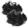 thumbnail image 1 of 2Pcs Black Curly Claw Clip Hair Bun Pieces for Women Premium Fiber Messy Hair Extensions, 1 of 2