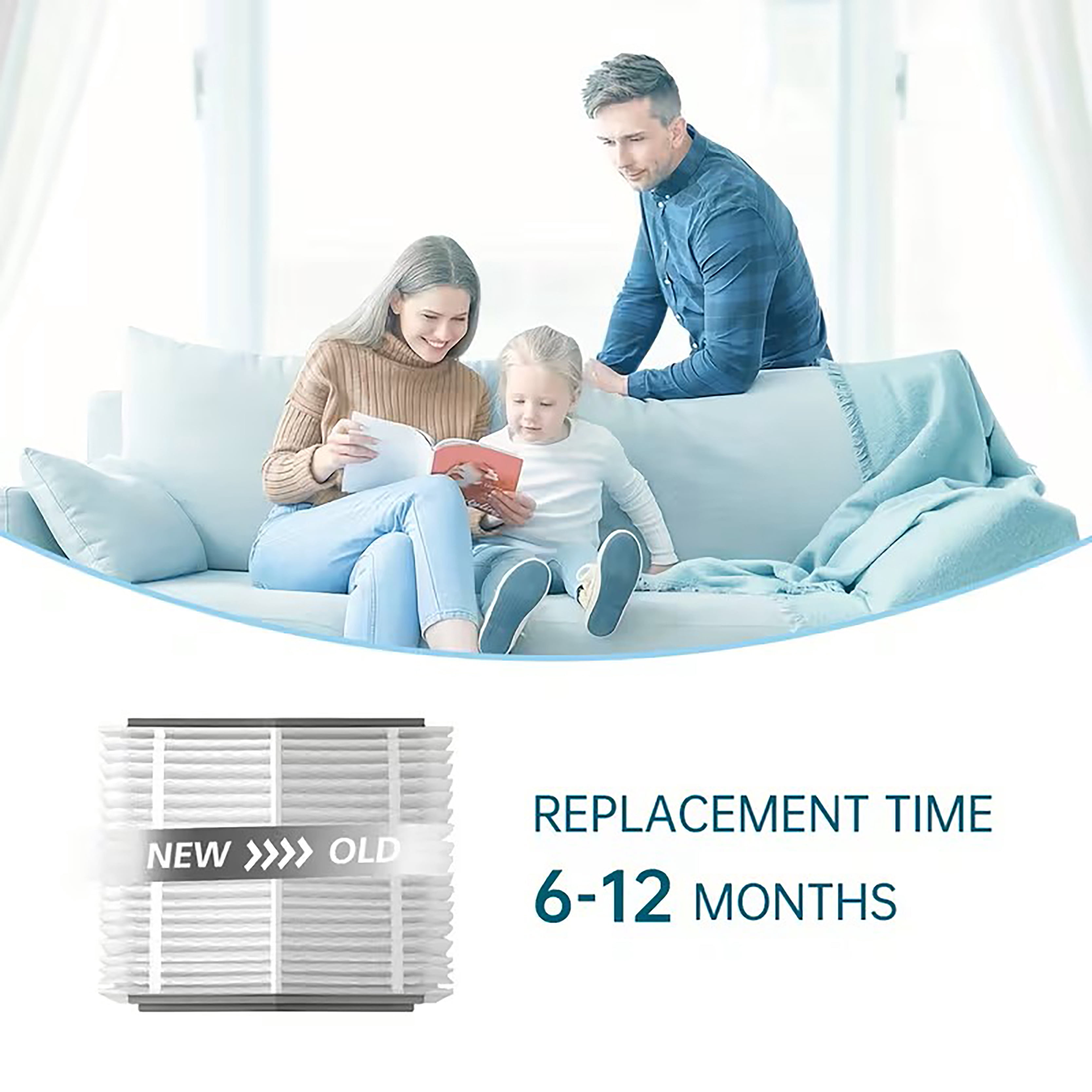 313 Replacement Appliance Air Filters 20x20x4 MERV 13 for AprilAire Whole House Air Purifiers(6 Pack)