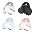 thumbnail image 2 of Single Earbud Open Ear Headphones Hands-Free Noise Canceling Earphones for Cell Phone PC Tablet Laptop Computer, 2 of 8