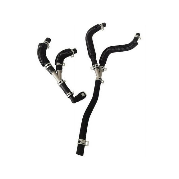 Heater Hose Set - Compatible with 2011 - 2020 Dodge Grand Caravan 3.6L V6 (with Auxiliary Heater) 2012 2013 2014 2015 2016 2017 2018 2019