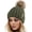 Pine Green, variant on FURTALK Womens Winter Knitted Beanie Hat with Faux Fur Pom Warm Knit Skull Cap Beanie for Women