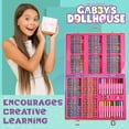 thumbnail image 3 of Set de arte Gabby's Dollhouse Kids con funda de viaje para niños de 4 a 12 años, 3 of 6