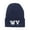 Navy, variant on WV West Virginia Embroidered Long Beanie - Black OSFM
