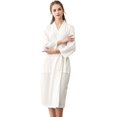 thumbnail image 1 of Women Robes Unisex Breathable Solid Color Bathrobe Splicing Home Clothes Robe Coat Woman Blending Pajamas, 1 of 7