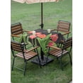 thumbnail image 4 of Outdoor Tablecloth with Umbrella Hole for Patio/Picnic/Party/Camping, Pink Tulip Waterproof Table Cloth Square Cover Washable, Spring Floral Summer Botanical Vintage Gray (54"x 54"), 4 of 9