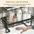 thumbnail image 3 of Drill-free Installation 2 Tier Bathroom Shelf with Sturdy Alloy Steel Shelf, Suitable for Multiple Scenarios in Bathroom, Kitchen, Bedroom, etc., 3 of 7
