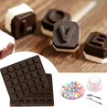 thumbnail image 1 of TIMIFIS Cake Mold 26 Letter Chocolate Spaces Ice Cake Bbaking Baking Tool, 1 of 1