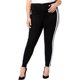 thumbnail image 2 of Jeans Ajustados con Rayas Varsity Celebrity Pink para Mujer Negro 18W, 2 of 2