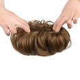 thumbnail image 3 of Chignons Pièce de Cheveux Extensions de Cheveux Synthétiques Chouchous Chignon pour Femmes Filles (Brun Châtaigne -#96, Chignon Droit), 3 of 7