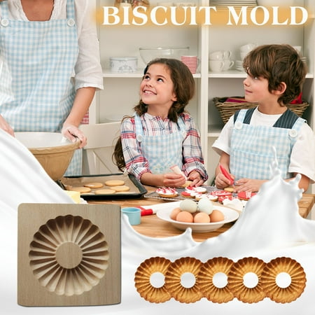 

Pgeraug Ornamental decoration Cookie Molds Provences Rose Cookie Stamp Embossing Molds Craft Decorating Baking Tool Biscuit Moulds D