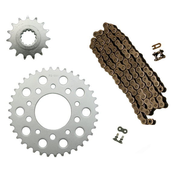 Factory Spec, 525x110 O-Ring Drive Chain & 15/38 Sprockets compatible with 1991-2003 Honda 750 Nighthawk CB750