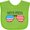 Apple Green, variant on Inktastic Born in America Boys or Girls Baby Bib