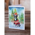 thumbnail image 2 of Boston Terrier Christmas Greeting Cards Pack of 8 7 in x 5 in, 2 of 3